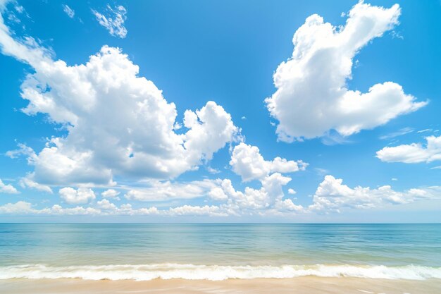 belle plage tropicale vide photo de la mer de l'océan