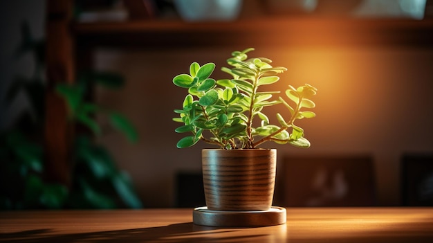 Belle plante d'intérieur en pot bébé radiateur plantes d'arbres images d'IA Art généré