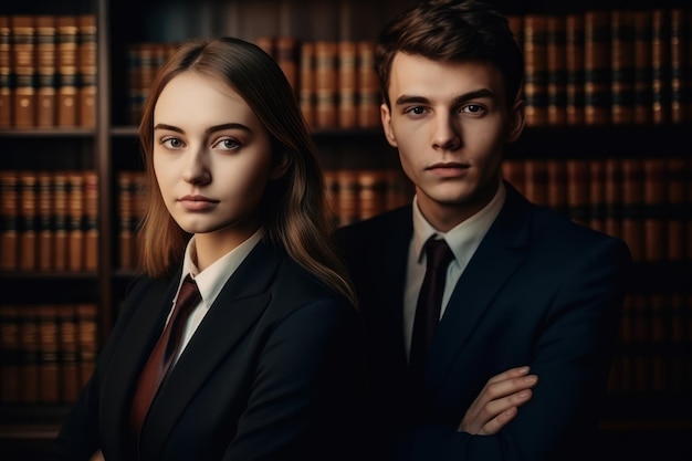 Belle et réaliste, nous sommes le meilleur cabinet d'avocats. Portrait de jeunes avocats se sentant prêts et préparés pour un procès.