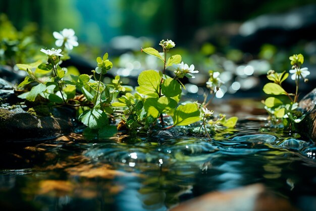 belle rivière dans la forêt