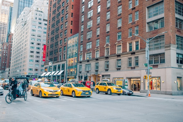 Belle rue de New York et de l'Amérique, le 01 janvier 2018 à Manhattan, New York.