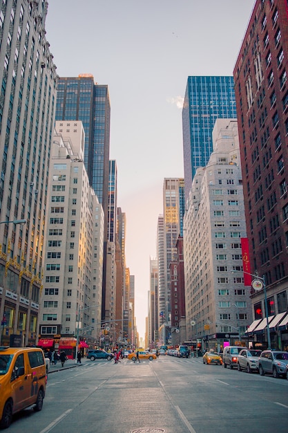 Belle rue de New York et de l'Amérique, le 01 janvier 2018 à Manhattan, New York.