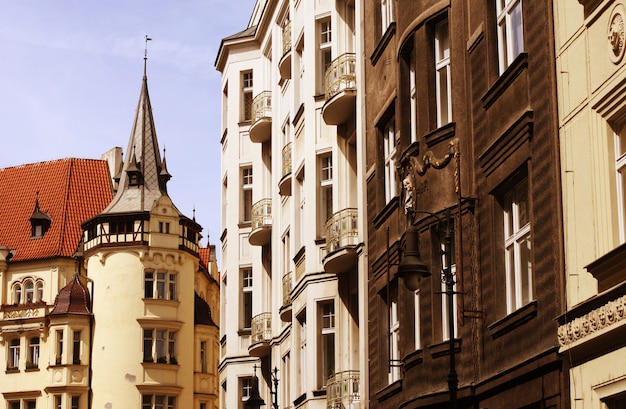 Belle rue à Prague