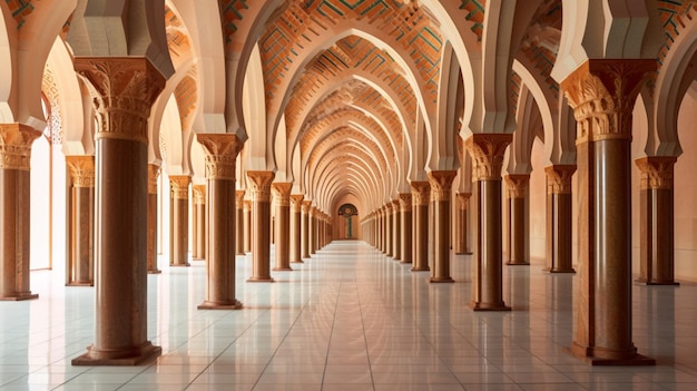 La belle symétrie des arches des mosquées et co