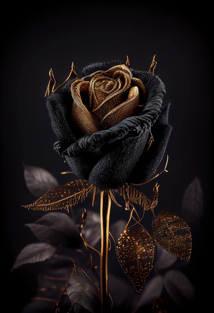 Belle tige complète de Vantablack rose tricotée.