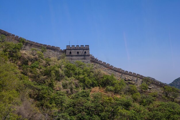 Photo belle tour de guet la grande muraille de chine