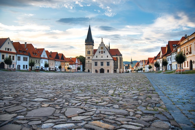 Belle ville historique Bardejov. Slovaquie, Europe.