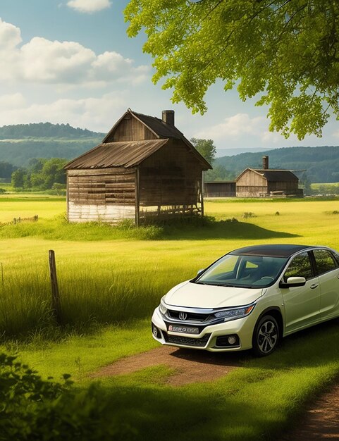 Belle voiture BMW dans un bel environnement