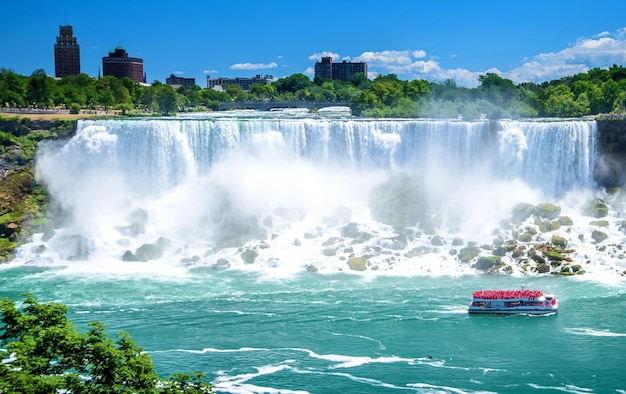 Belle vue sur les chutes du Niagara Canada