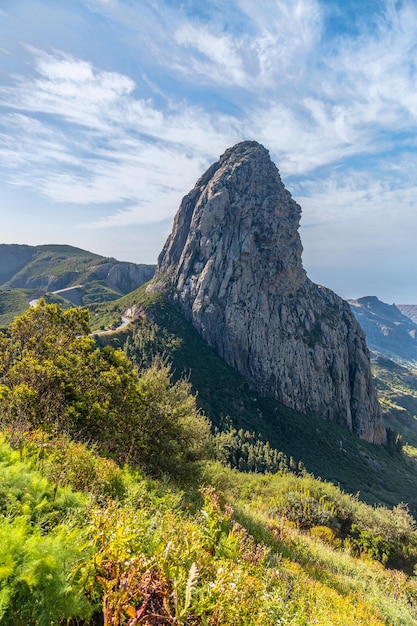 Belle vue du Mirador de los Roques à La Gomera Îles Canaries Espagne