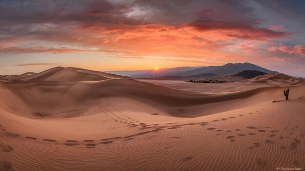 Photo une belle vue sur les dunes de sable dans la vallée de la mort à san pedro de attacama, au chili