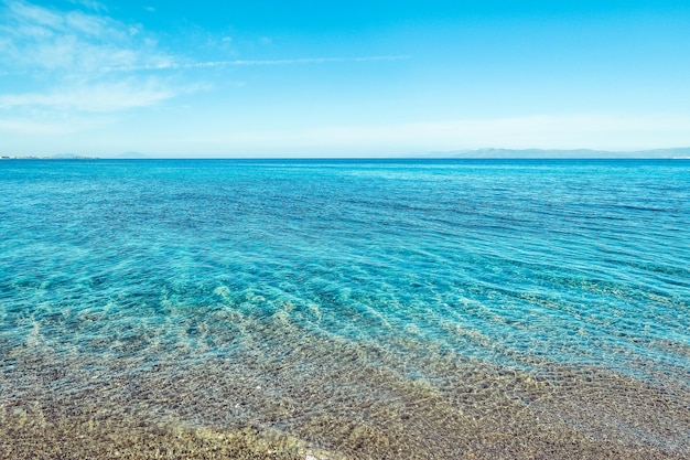 Belle vue sur un fond de voyage de la côte de la mer