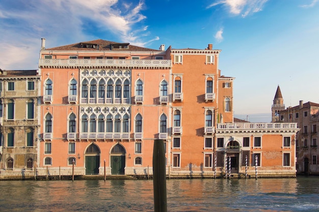 Belle vue sur le Grand Canal à Venise, Italie