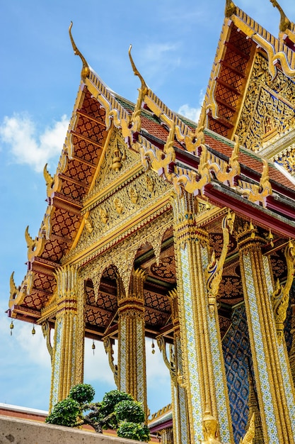 Une belle vue sur le Grand Palais le Musée Wat Phra Kaew situé à Bangkok en Thaïlande