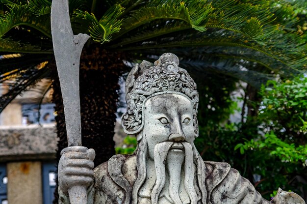 Une belle vue sur le Grand Palais le temple Wat Phra Kaew à Bangkok en Thaïlande