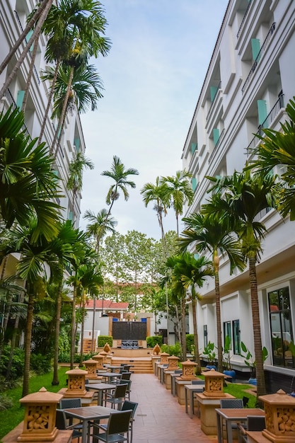 Une belle vue sur l'hôtel Tara Angkor situé à Siem Reap au Cambodge