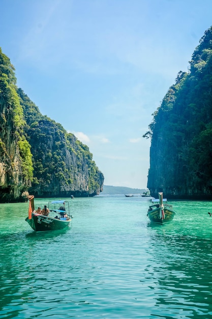 Une belle vue sur l'île de Phi Phi située en Thaïlande