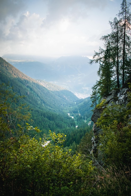 Une belle vue sur le lac d'aviolo