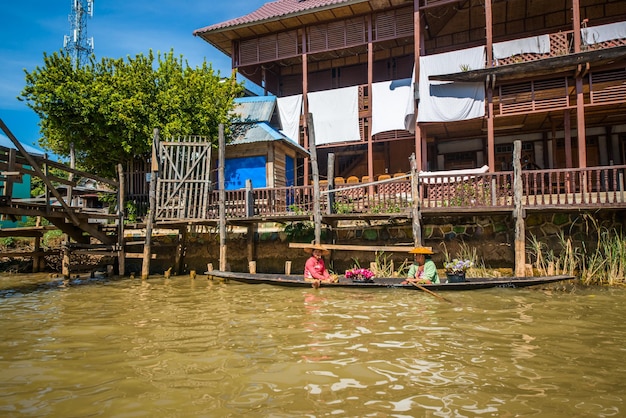 Une belle vue sur le lac Inle Birmanie