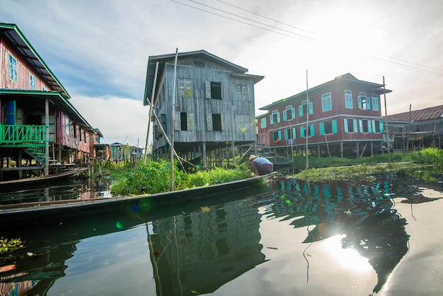 Une belle vue sur le lac Inle Birmanie