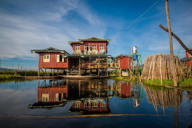 Une belle vue sur le lac Inle Birmanie