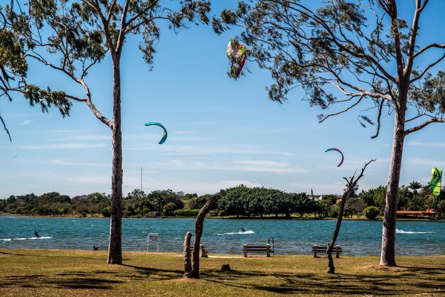 Une belle vue sur le lac Paranoa à Brasilia Brésil