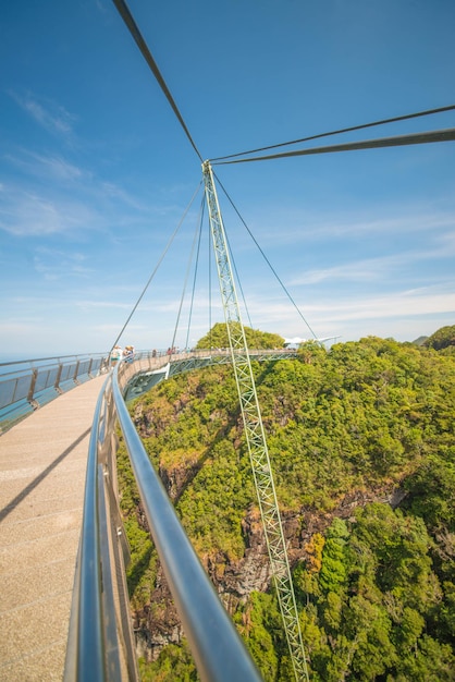 Une belle vue de Langkawi Sky Bridge situé en Malaisie