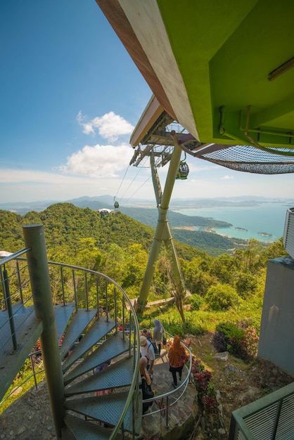 Une belle vue de Langkawi Sky Bridge situé en Malaisie