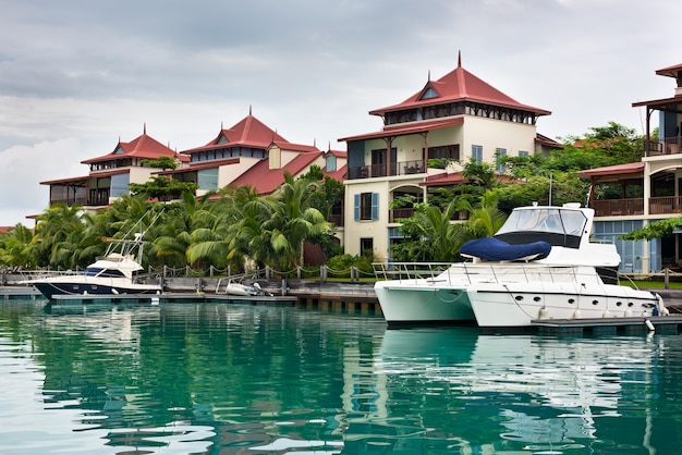 Une Belle Vue Sur La Marina à Eden Island, Mahé, Seychelles