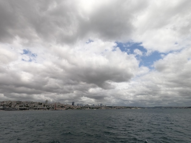 Belle vue sur la mer depuis un bateau