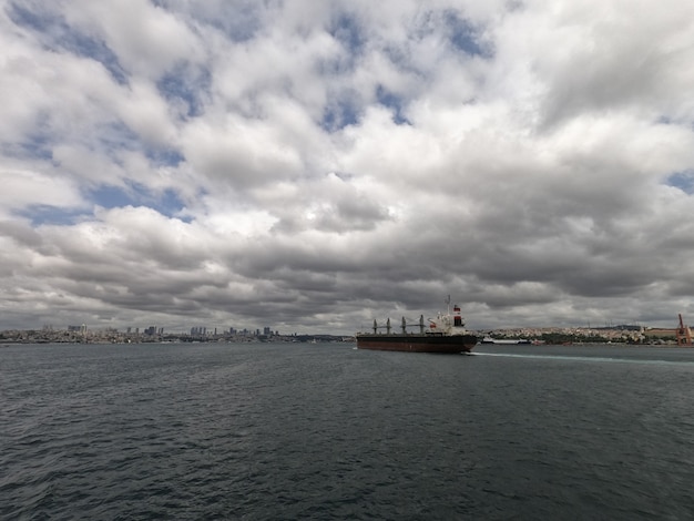 Belle vue sur la mer depuis un bateau