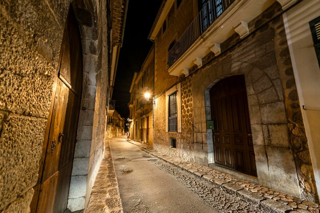 belle vue nocturne de Soller Mallorca Espagne