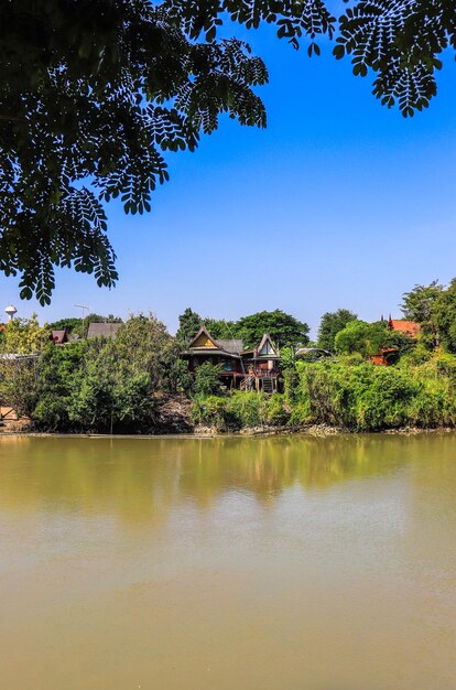 Une belle vue panoramique d'Ayutthaya Thaïlande