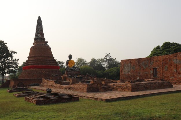 Une belle vue panoramique d'Ayutthaya en Thaïlande