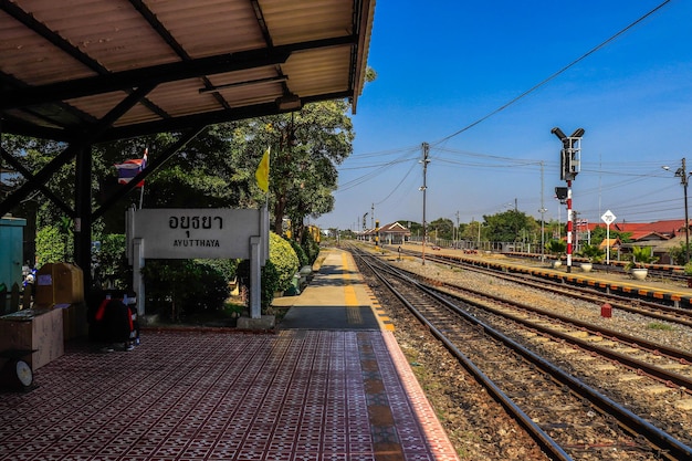 Une belle vue panoramique d'Ayutthaya en Thaïlande