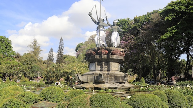 Une belle vue panoramique sur bali indonésie