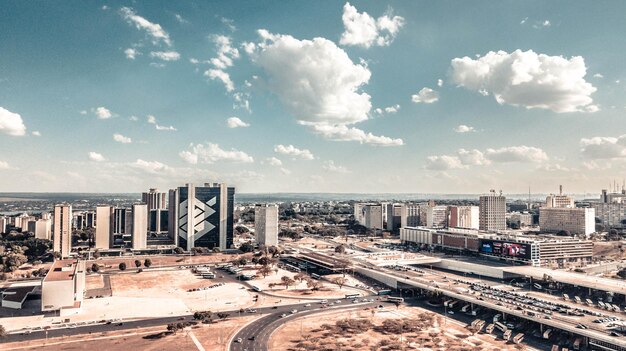 Une belle vue panoramique sur Brasilia, capitale du Brésil