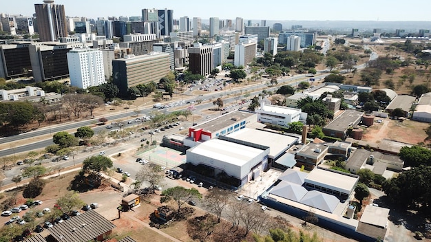 Une belle vue panoramique sur Brasilia, capitale du Brésil