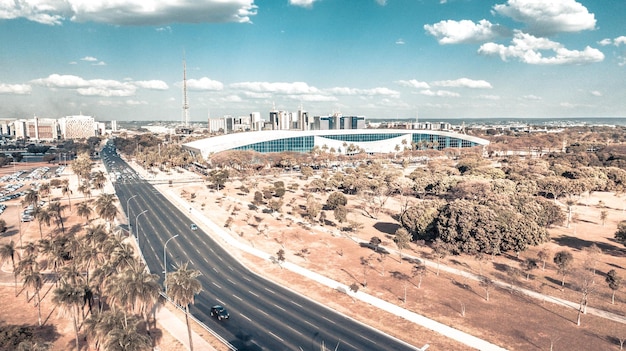 Une belle vue panoramique sur Brasilia, capitale du Brésil