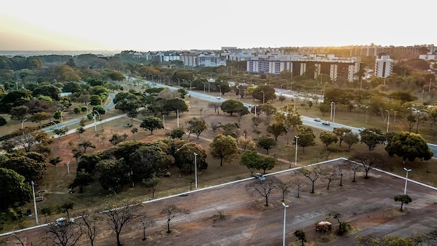 Une belle vue panoramique sur Brasilia, capitale du Brésil