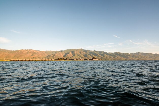 Une belle vue panoramique sur le lac Inle au Myanmar