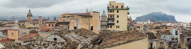 Belle vue panoramique de Palerme, Sicile, Italie