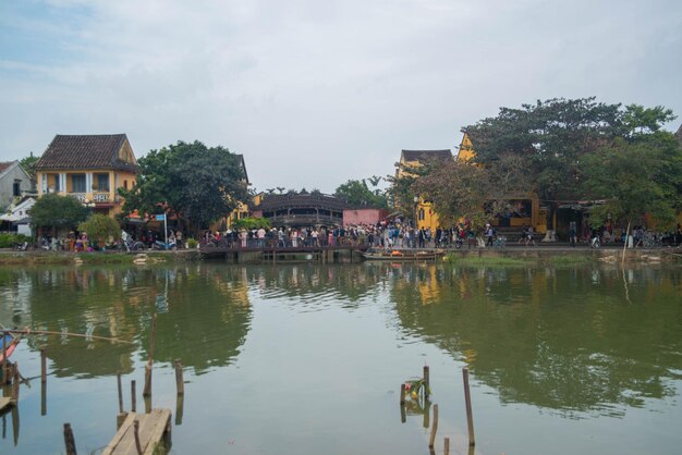 Une belle vue panoramique sur la ville de Hoi An Vietnam