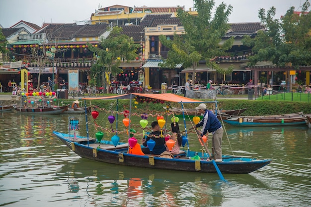 Une belle vue panoramique sur la ville de Hoi An Vietnam