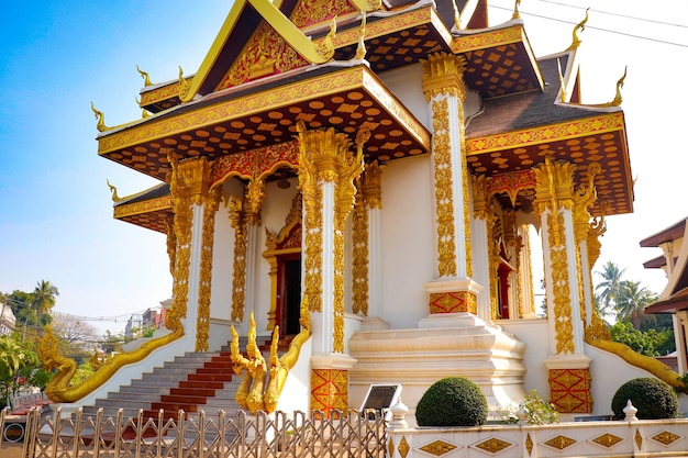 Une belle vue panoramique sur la ville de Vientiane au Laos