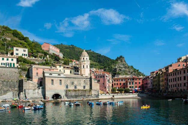 Belle vue sur le parc des Cinque Terre, Italie