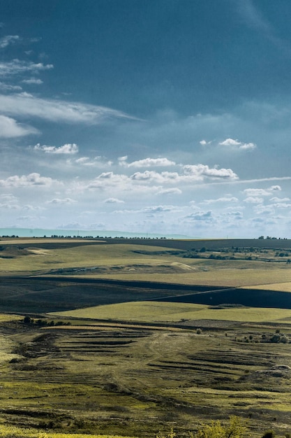 Belle vue sur le paysage de la carrière de la nature