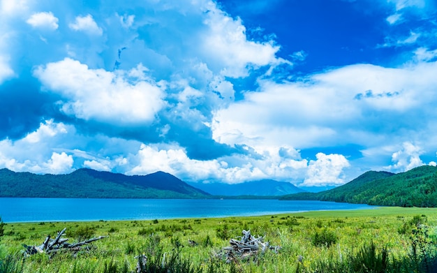 Belle vue sur le paysage du lac Rara à Mugu, Népal.