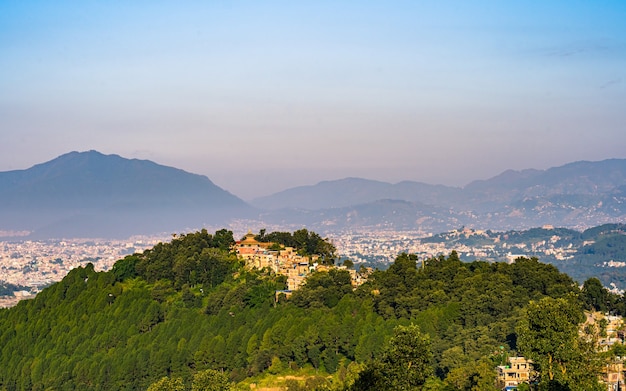 Belle vue paysage de rizières à Katmandou Népal