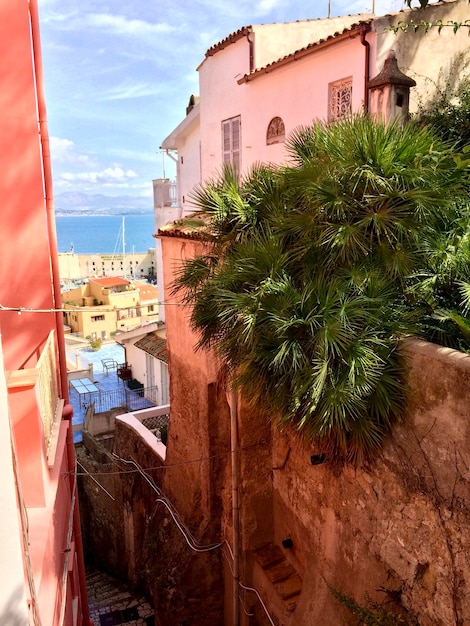 Belle vue de paysage de la vieille ville de Gaeta et de la mer Italie